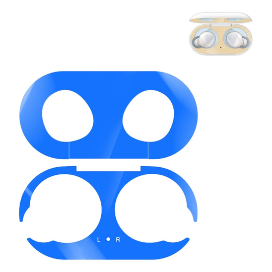 Autocollant de protection en métal pour écouteurs Bluetooth sans fil Galaxy Buds (bleu)