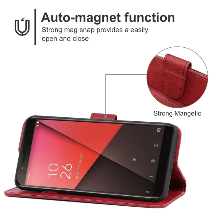 Leather Phone Case For Vodafone Smart N9(Red) - More Brand by buy2fix | Online Shopping UK | buy2fix