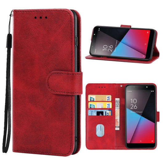 Leather Phone Case For Vodafone Smart N9 Lite(Red) - More Brand by buy2fix | Online Shopping UK | buy2fix