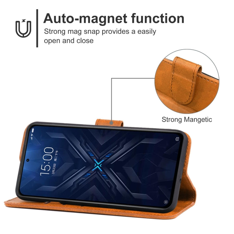 Leather Phone Case For Xiaomi Black Shark 4 / 4 Pro(Brown) - Xiaomi Cases by buy2fix | Online Shopping UK | buy2fix