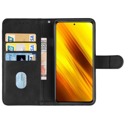 Leather Phone Case For Xiaomi Poco X3 NFC / Poco X3 / Poco X3 Pro(Black) - Xiaomi Cases by buy2fix | Online Shopping UK | buy2fix