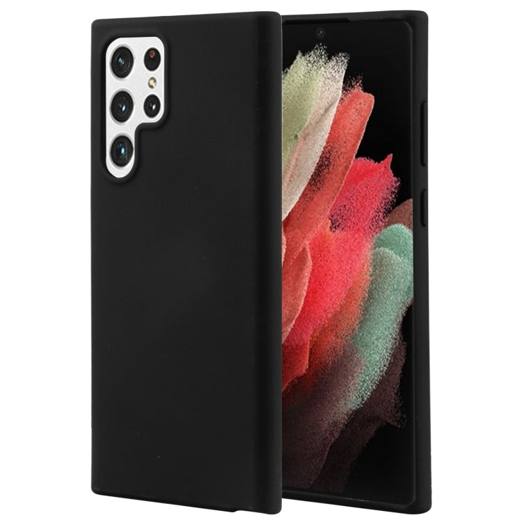 For Samsung Galaxy S22 Ultra 5G GOOSPERY SOFT FEELING Liquid TPU Soft Case(Black) - Galaxy S22 Ultra 5G Cases by GOOSPERY | Online Shopping UK | buy2fix