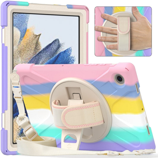 For Samsung Galaxy Tab A8 10.5 2021 Silicone + PC Tablet Case(Colorful Pink) - Other Galaxy Tab PC by buy2fix | Online Shopping UK | buy2fix