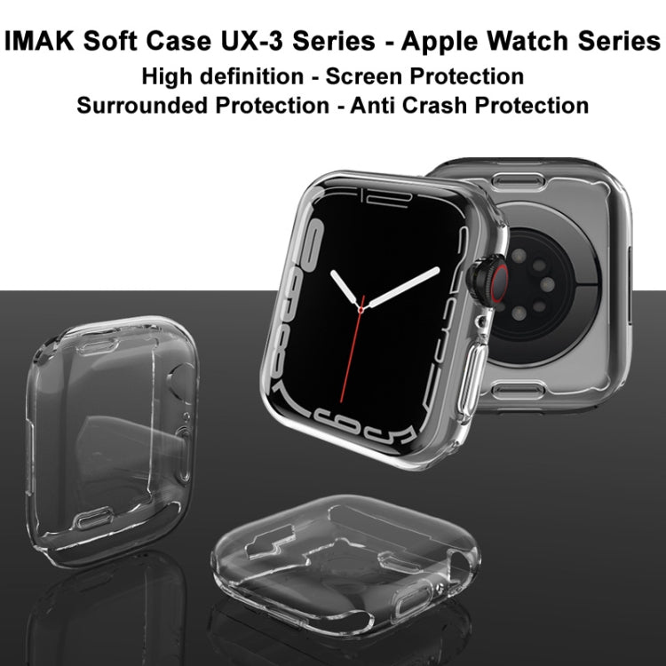 imak UX-3 Series TPU Protective Case For Apple Watch Series 8 / 7 41mm - Watch Cases by imak | Online Shopping UK | buy2fix