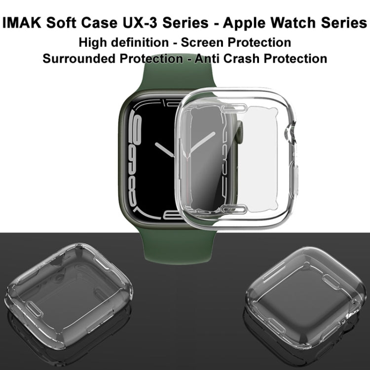 imak UX-3 Series TPU Protective Case For Apple Watch Series 8 / 7 41mm - Watch Cases by imak | Online Shopping UK | buy2fix