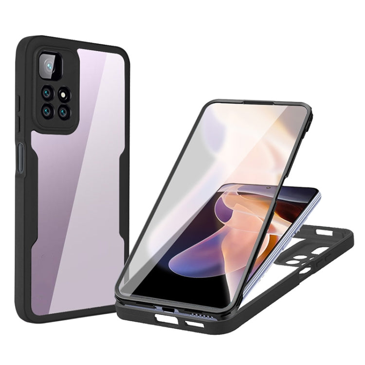 For Xiaomi Redmi Note 11 Pro / Note 11 Pro+ Acrylic + TPU 360 Degrees Full Coverage Shockproof Phone Case(Black) by buy2fix