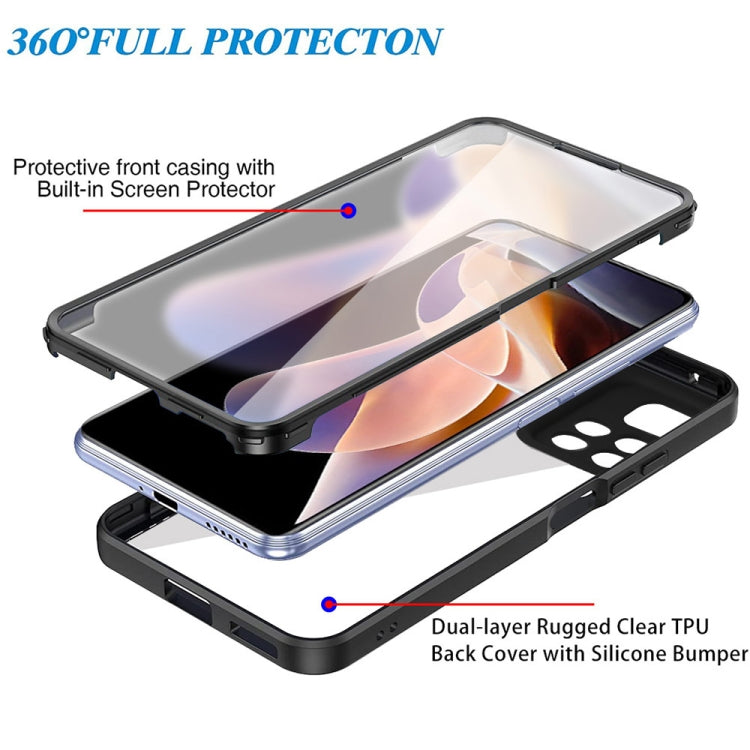 For Xiaomi Redmi Note 11 Pro / Note 11 Pro+ Acrylic + TPU 360 Degrees Full Coverage Shockproof Phone Case(Black) by buy2fix