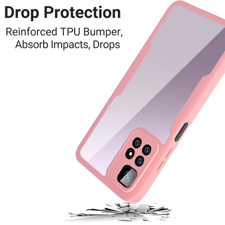 For Xiaomi Redmi Note 11 Pro / Note 11 Pro+ Acrylic + TPU 360 Degrees Full Coverage Shockproof Phone Case(Black) by buy2fix