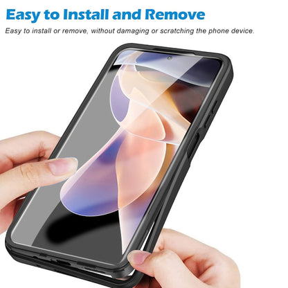 For Xiaomi Redmi Note 11 Pro / Note 11 Pro+ Acrylic + TPU 360 Degrees Full Coverage Shockproof Phone Case(Black) by buy2fix