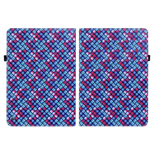 For Amazon Kindle Fire HD8 2020 Color Weave Smart Leather Tablet Case(Blue) - Amazon by buy2fix | Online Shopping UK | buy2fix