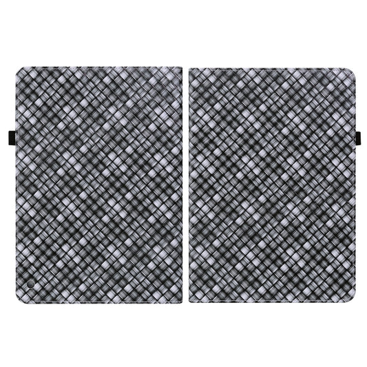 For Amazon Kindle Fire HD10 2021/HD10 Plus 2021 Color Weave Smart Leather Tablet Case(Black) - Amazon by buy2fix | Online Shopping UK | buy2fix