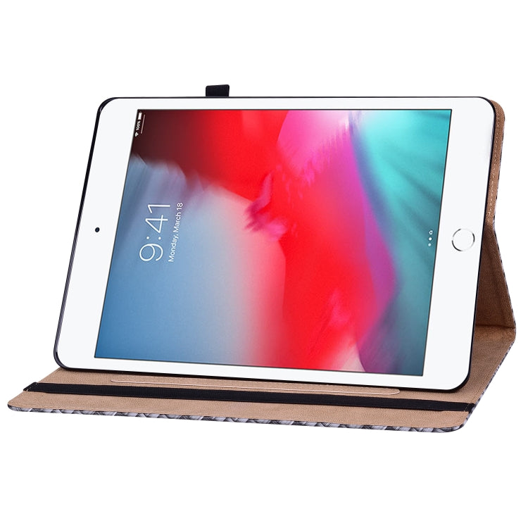 Color Weave Smart Leather Tablet Case For iPad mini 5 / 4 / 3 / 2 / 1(Black) - iPad mini (2019) / mini 5 Cases by buy2fix | Online Shopping UK | buy2fix