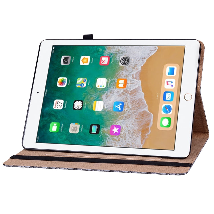 Color Weave Smart Leather Tablet Case For iPad Pro 9.7 2018 / 2017(Black) - iPad 9.7 (2018) & (2017) Cases by buy2fix | Online Shopping UK | buy2fix