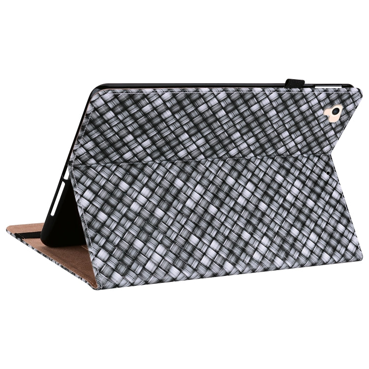 Color Weave Smart Leather Tablet Case For iPad Pro 9.7 2018 / 2017(Black) - iPad 9.7 (2018) & (2017) Cases by buy2fix | Online Shopping UK | buy2fix