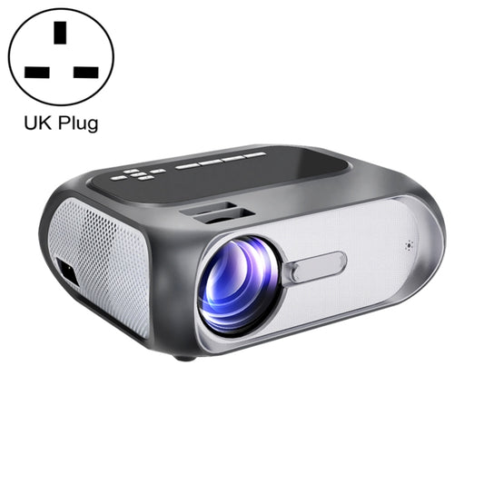 T7i 720P 200 ANSI Home Theater LED HD Digital Projector, Basic Version, UK Plug(Silver Grey) - LED Projector by buy2fix | Online Shopping UK | buy2fix