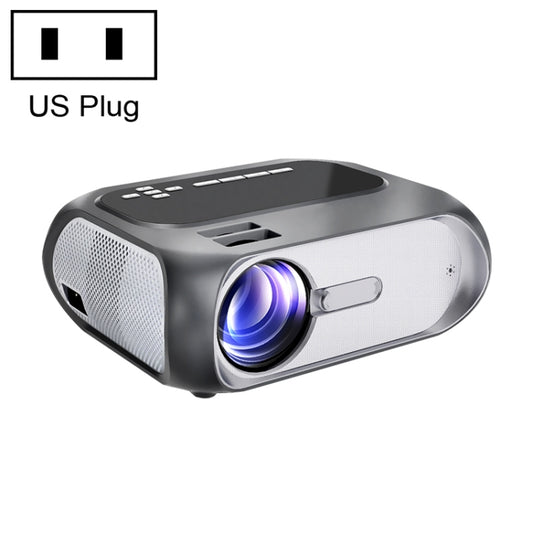 T7i 720P 200 ANSI Home Theater LED HD Digital Projector, Same Screen Version, US Plug(Silver Grey) - LED Projector by buy2fix | Online Shopping UK | buy2fix