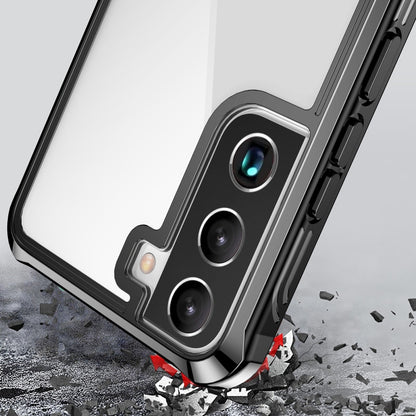 For Samsung Galaxy S22 5G RedPepper Transparent Dot Shockproof Waterproof PC + TPU Phone Case(Black) - Galaxy S22 5G Cases by RedPepper | Online Shopping UK | buy2fix