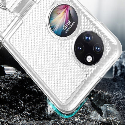 For Huawei P50 Pocket Ring Holder Transparent PC Phone Case(Glossy) - Huawei Cases by buy2fix | Online Shopping UK | buy2fix