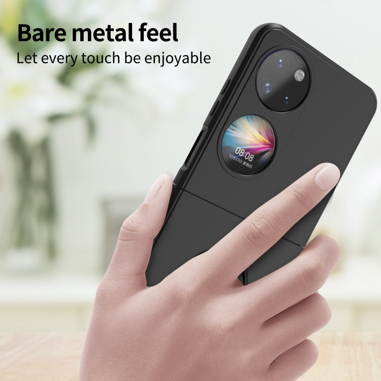 For Huawei P50 Pocket Ring Holder PC Phone Case(Black) - Huawei Cases by buy2fix | Online Shopping UK | buy2fix