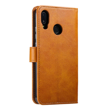 For Huawei P20 Lite GUSSIM Business Style Horizontal Flip Leather Case with Holder & Card Slots & Wallet(Khaki) - Huawei Cases by GUSSIM | Online Shopping UK | buy2fix