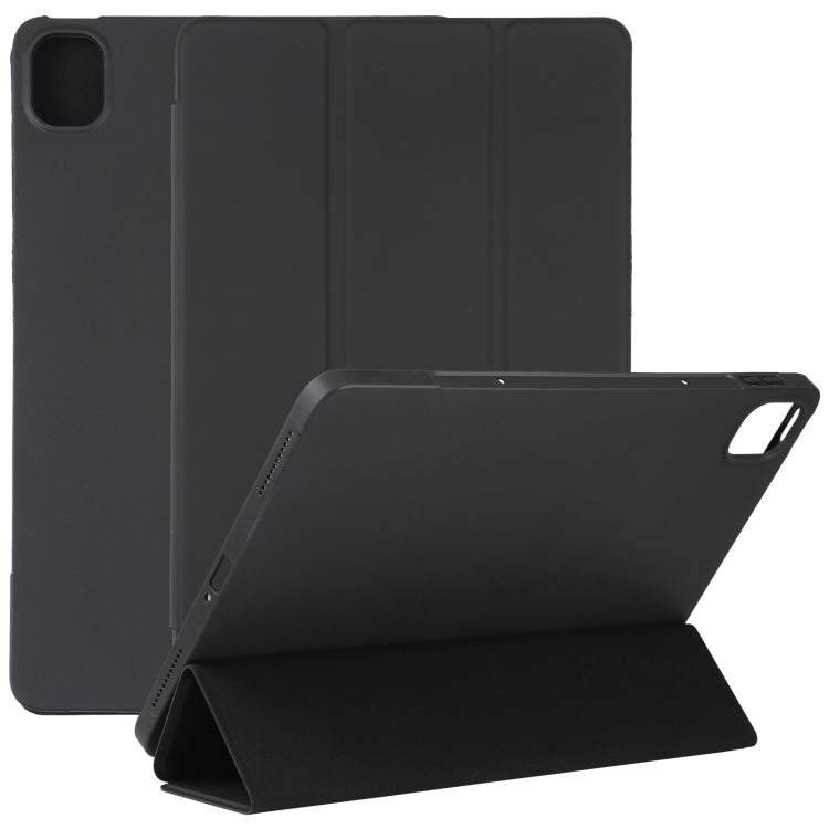 For Xiaomi Mi Pad 5 TPU Three-fold Leather Tablet Case(Black) by buy2fix
