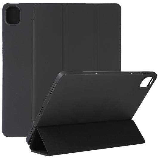 For Xiaomi Mi Pad 5 TPU Three-fold Leather Tablet Case(Black) by buy2fix