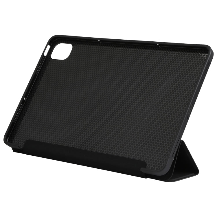 For Xiaomi Mi Pad 5 TPU Three-fold Leather Tablet Case(Black) by buy2fix