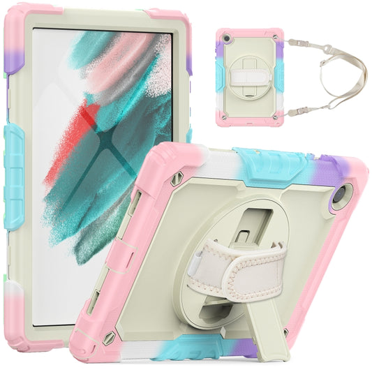 For Samsung Galaxy Tab A8 10.5 2021 X200 / X205 Silicone + PC Tablet Case(Beige + Camouflage Pink) - Other Galaxy Tab PC by buy2fix | Online Shopping UK | buy2fix