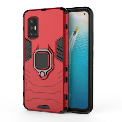For Vivo V17 (India) Shockproof PC + TPU Protective Case with Magnetic Ring Holder(Red) - vivo Cases by buy2fix | Online Shopping UK | buy2fix
