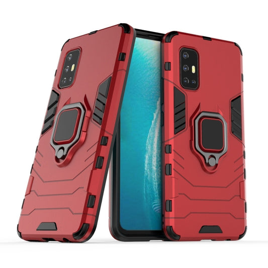 For Vivo V17 (India) Shockproof PC + TPU Protective Case with Magnetic Ring Holder(Red) - vivo Cases by buy2fix | Online Shopping UK | buy2fix