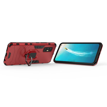 For Vivo V17 (India) Shockproof PC + TPU Protective Case with Magnetic Ring Holder(Red) - vivo Cases by buy2fix | Online Shopping UK | buy2fix