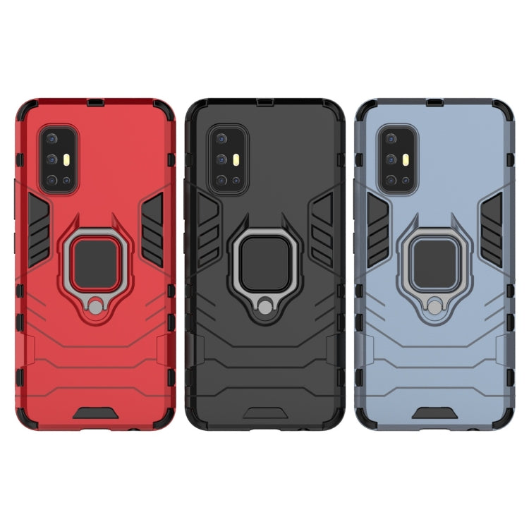 For Vivo V17 (India) Shockproof PC + TPU Protective Case with Magnetic Ring Holder(Red) - vivo Cases by buy2fix | Online Shopping UK | buy2fix