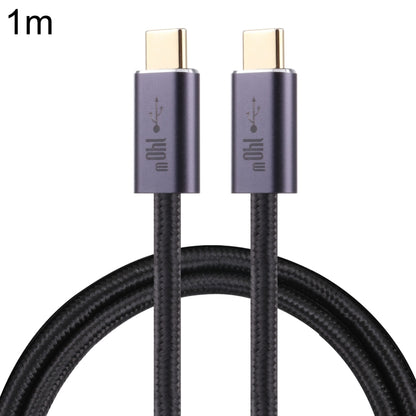 140W USB 2.0 USB-C / Type-C Male to USB-C / Type-C Male Braided Data Cable, Cable Length:1m(Black) by buy2fix
