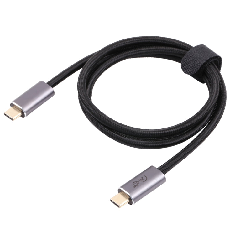 20Gbps USB 3.2 USB-C / Type-C Male to USB-C / Type-C Male Braided Data Cable, Cable Length:0.5m(Black) by buy2fix