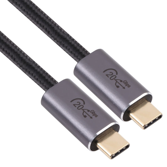 20Gbps USB 3.2 USB-C / Type-C Male to USB-C / Type-C Male Braided Data Cable, Cable Length:2m(Black) by buy2fix