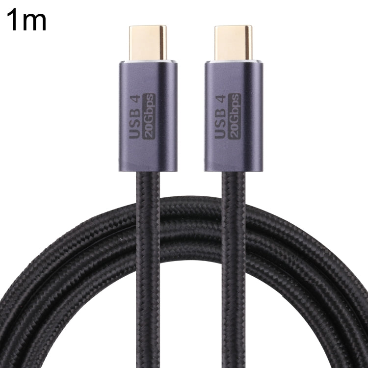 20Gbps USB 4 USB-C / Type-C Male to USB-C / Type-C Male Braided Data Cable, Cable Length:1m(Black) by buy2fix