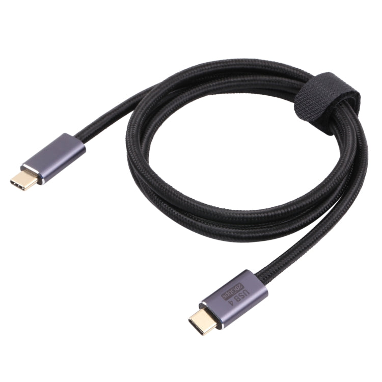 20Gbps USB 4 USB-C / Type-C Male to USB-C / Type-C Male Braided Data Cable, Cable Length:2m(Black) by buy2fix