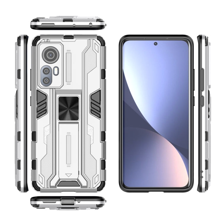 For Xiaomi 12S/12/12X Supersonic PC + TPU Shock-proof Phone Case(Silver) by buy2fix