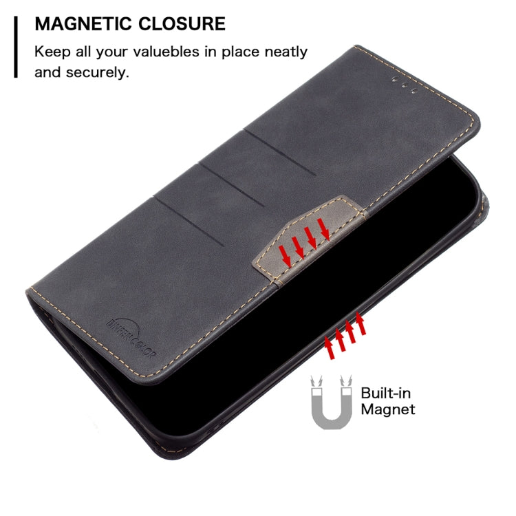 For Xiaomi 12 Magnetic Splicing Leather Phone Case(Black) by buy2fix