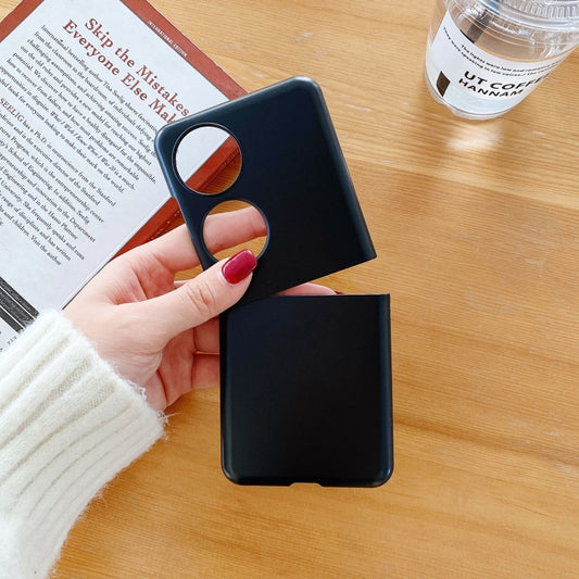 For Huawei P50 Pocket Frosted PC Folding Phone Case(Black) - Huawei Cases by buy2fix | Online Shopping UK | buy2fix