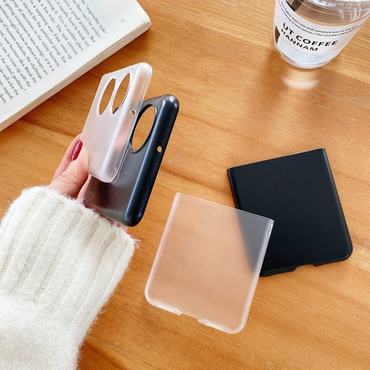 For Huawei P50 Pocket Frosted PC Folding Phone Case(Black) - Huawei Cases by buy2fix | Online Shopping UK | buy2fix