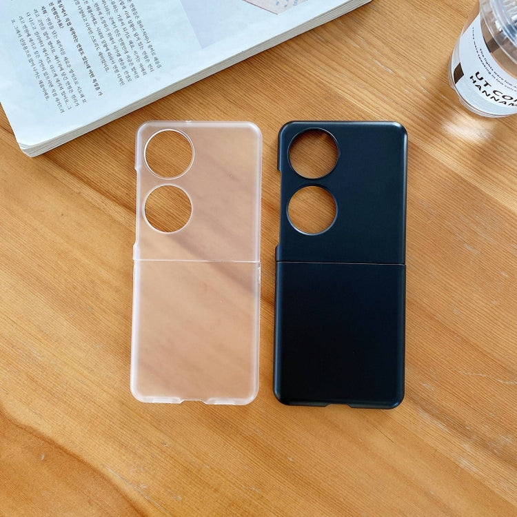 For Huawei P50 Pocket Frosted PC Folding Phone Case(Black) - Huawei Cases by buy2fix | Online Shopping UK | buy2fix