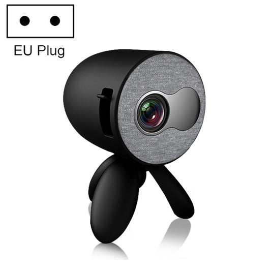 YG220 Same Screen Version Children Projector Mini LED Portable Home Speaker Projector, Plug Type:EU Plug(Black) - Mini Projector by buy2fix | Online Shopping UK | buy2fix