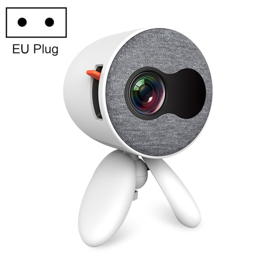 YG220 Same Screen Version Children Projector Mini LED Portable Home Speaker Projector, Plug Type:EU Plug(White) - Mini Projector by buy2fix | Online Shopping UK | buy2fix