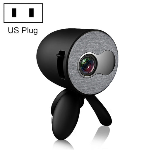 YG220 Same Screen Version Children Projector Mini LED Portable Home Speaker Projector, Plug Type:US Plug(Black) - Mini Projector by buy2fix | Online Shopping UK | buy2fix