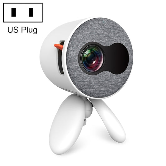 YG220 Same Screen Version Children Projector Mini LED Portable Home Speaker Projector, Plug Type:US Plug(White) - Mini Projector by buy2fix | Online Shopping UK | buy2fix