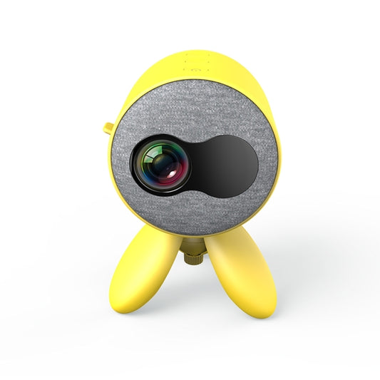 YG220 Same Screen Version Children Projector Mini LED Portable Home Speaker Projector, Plug Type:US Plug(Yellow) - Mini Projector by buy2fix | Online Shopping UK | buy2fix