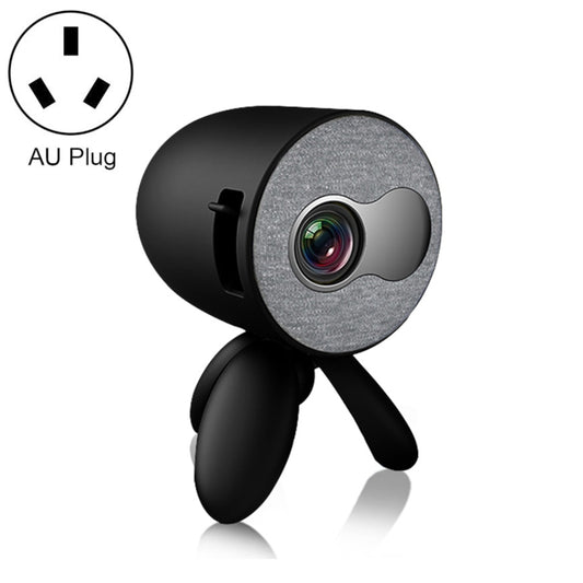 YG220 Same Screen Version Children Projector Mini LED Portable Home Speaker Projector, Plug Type:AU Plug(Black) - Mini Projector by buy2fix | Online Shopping UK | buy2fix