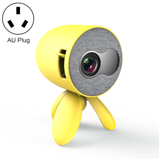 YG220 Same Screen Version Children Projector Mini LED Portable Home Speaker Projector, Plug Type:AU Plug(Yellow) - Mini Projector by buy2fix | Online Shopping UK | buy2fix