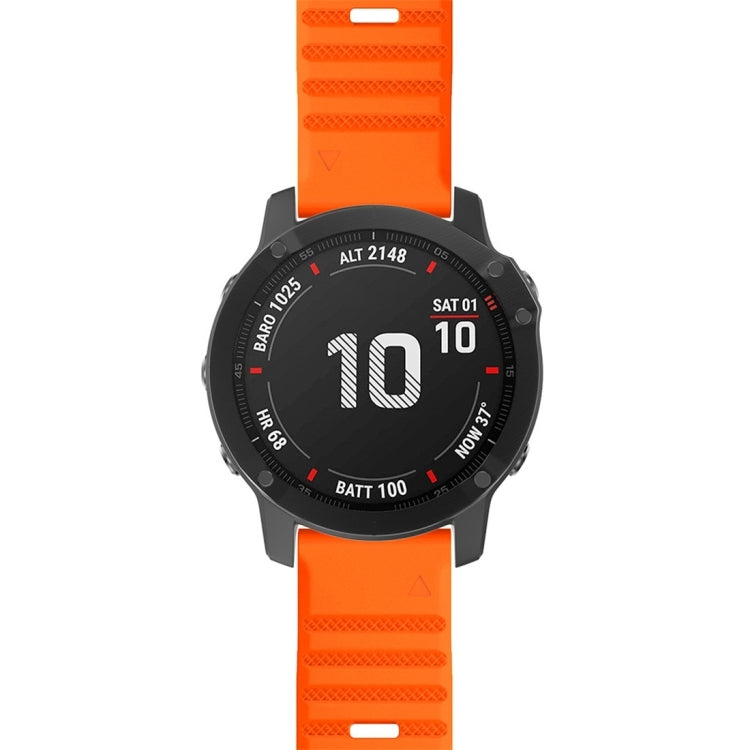 For Garmin Fenix 7 Silicone Watch Band(Orange) - Watch Bands by buy2fix | Online Shopping UK | buy2fix